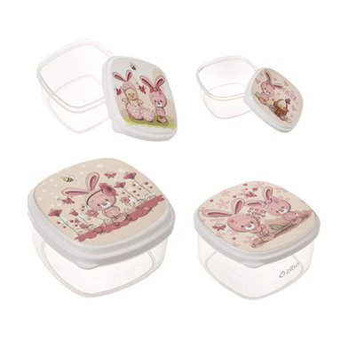 ظرف نگهدارنده زیبا مدل خرگوش مجموعه 4 عددی