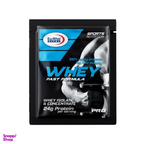 ساشه وی پروتئین با طعم شکلات یوروویتال بسته 12 عددی