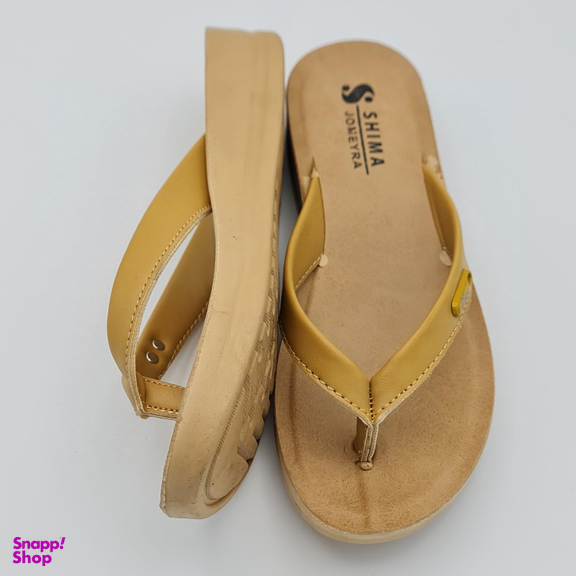 دمپایی زنانه شیما مدل جمیرا کد 073 رنگ خردلی