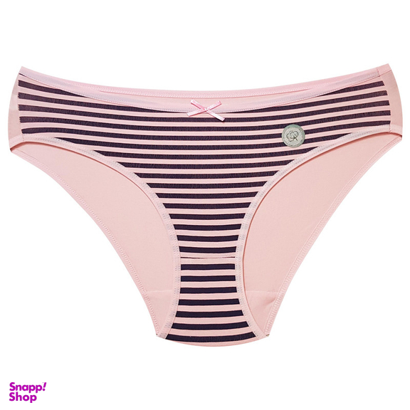 شورت زنانه فیتن فرخ زادی مدل پنبه ای راه راه کد 5177-10 رنگ صورتی