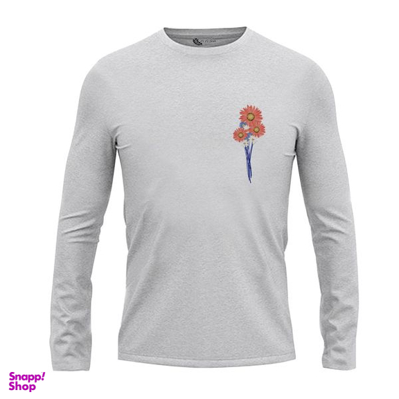 تی شرت آستین بلند مردانه مدل گل