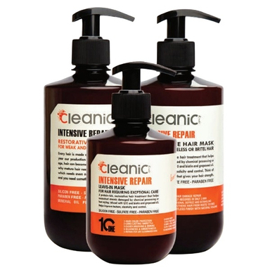 شامپو مو و ماسک داخل و بعد حمام کلینیک کیندی مدل Intensive Repair مناسب موهای خشک و آسیب دیده مجموعه 3 عددی