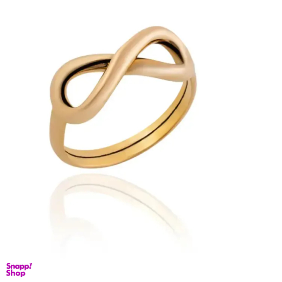 انگشتر طلا 18 عیار زنانه داریم مدل بینهایت پهن سایز 57