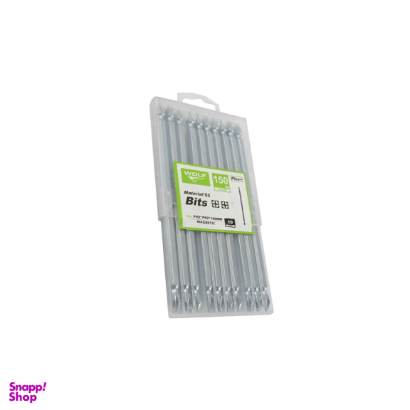 سری پیچ گوشتی دو سر چهار سو ولف کد 15-217 بسته 10 عددی