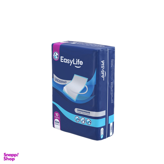 پد زیرانداز بیمار ایزی لایف مدل آنتی باکتریال سایز 60×90 سانتی متر بسته 10 عددی