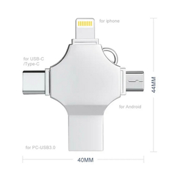 فلش مموری و مبدل چندکاره وای-دیسک مدل i-Flash Device HD ظرفیت 64 گیگابایت