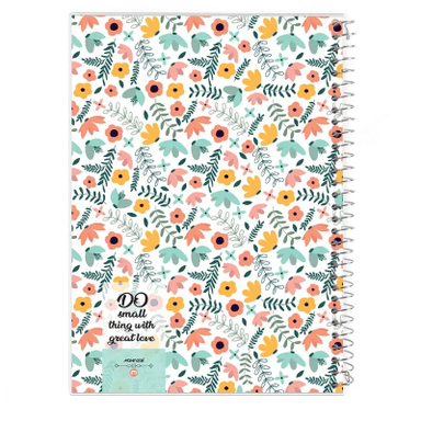 دفتر مشق 80 برگ مکث نوت طرح گل کد 9820