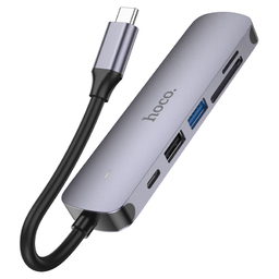 هاب USB هوکو مدل HB28 6IN1 به همراه کابل Type-C