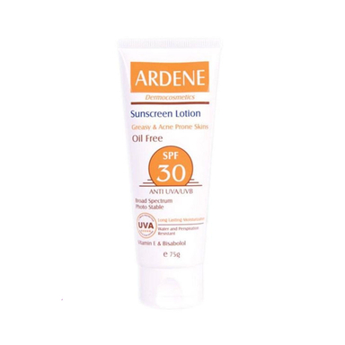 لوسیون ضد آفتاب فاقد چربی آردن با SPF 30 وزن 75 گرم