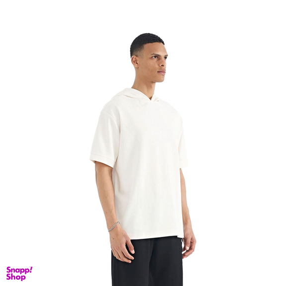 تیشرت اورسایز کلاه دار مردانه نوزده نودیک مدل TS1966 W