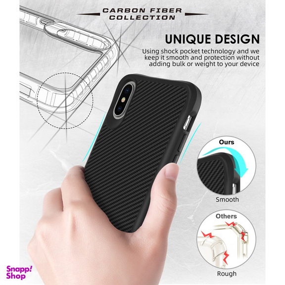 کاور گوشی موبایل سامورایی مدل Carbon Fiber مناسب iPhone X / iPhone Xs