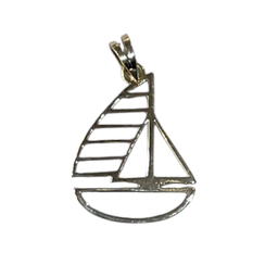 پلاک گردنبند طلا 18 عیار زنانه طرح قایق