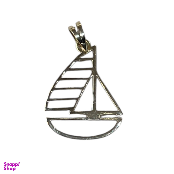 پلاک گردنبند طلا 18 عیار زنانه طرح قایق