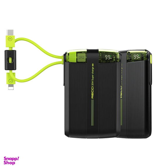 پاوربانک رسی مدل RPB-P13 20W ظرفیت 10000 میلی آمپر ساعت