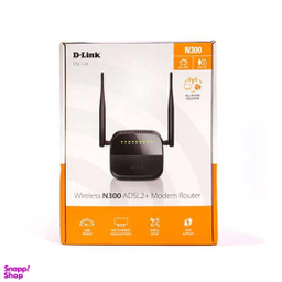 مودم روتر ADSL2 Plus بی سیم N300 دی لینک مدل DSL-124 New