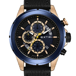 ساعت عقربه ای مردانه اکستری کد X6040-D رنگ سرمه ای مشکی
