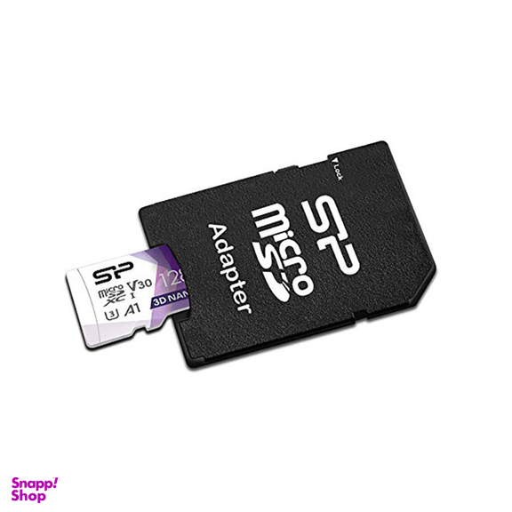کارت حافظه microSDXC سیلیکون پاور مدل Superior Pro کلاس 10 استاندارد UHS-I U3 سرعت 100MBps ظرفیت 128 گیگابایت به همراه آداپتور SD