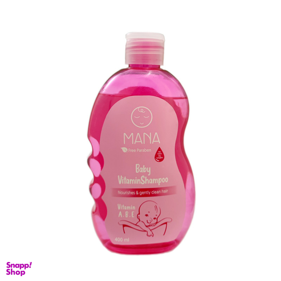 شامپو بچه مانا مدل ویتامینه حجم 400 میلی لیتر