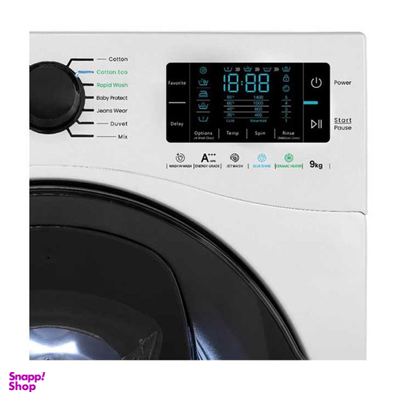 ماشین لباسشویی اتوماتیک اسنوا مدل SWM-F92W ظرفیت 9 کیلوگرم
