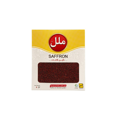 زعفران ملل وزن 4 گرم بسته بندی پاکتی