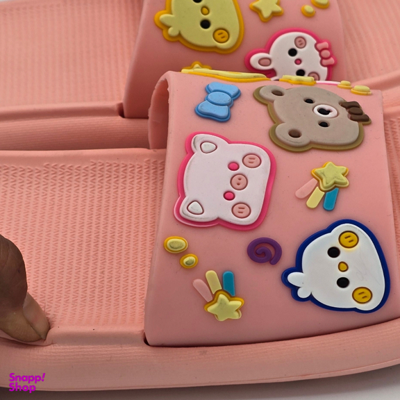 دمپایی زنانه پاپا مدل نیکا کد 080 رنگ صورتی