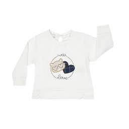 ست شویشرت و شلوار دخترانه فیورلا مدل خرس قلبی کد 24523