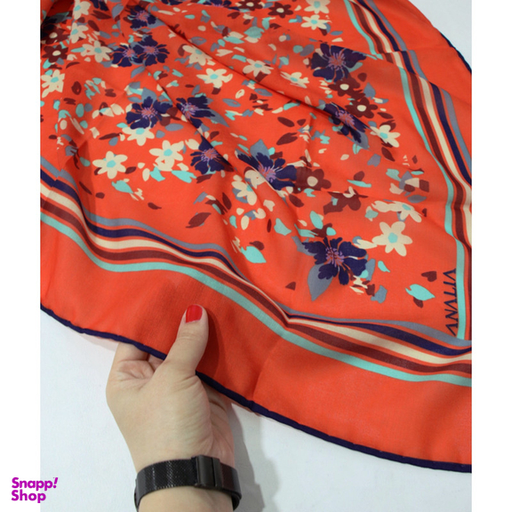 روسری زنانه آنالیا مدل نخی خنک تابستانی طرح گل ریز کد ana-5026
