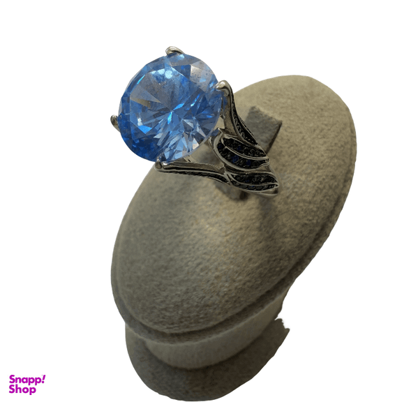انگشتر نقره 925 عیار مردانه طرح نگین آبی کد reo13028