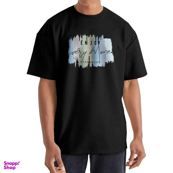 تیشرت اورسایز آستین کوتاه مردانه نوزده نودیک مدل TS1975 B