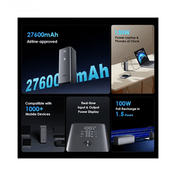 پاوربانک اورایمو مدل Power Jet 130W ظرفیت 27600 میلی آمپر ساعت