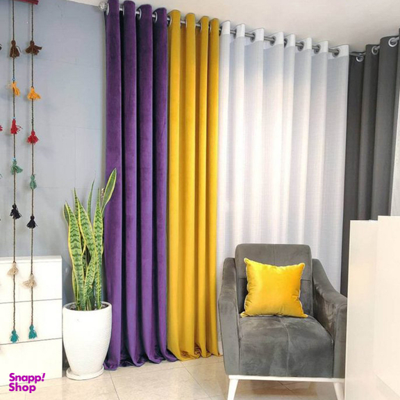 پرده فوروارد مدل FCLT90013 CHANEL VELVET STYLE مخمل سایز 280 × 150 سانتی متر