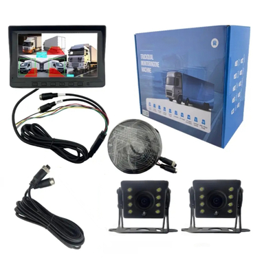 ست دوربین و مانیتور ثبت وقایع خودرو سنگین و نیمه سنگین مدل TruckDual