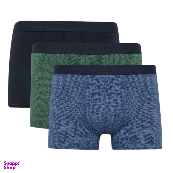 شورت پادار مردانه دفکتو مدل آنتی باکتریال بسته 3 عددی