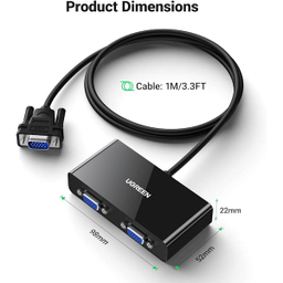 اسپلیتر 2 پورت VGA یوگرین کد 20918