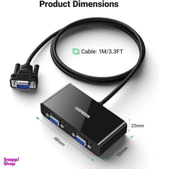 اسپلیتر 2 پورت VGA یوگرین کد 20918