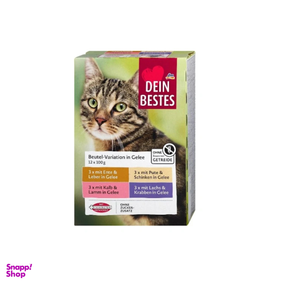 پوچ گربه دین بستس مدل collection وزن 1200 گرم بستهی 12 عددی