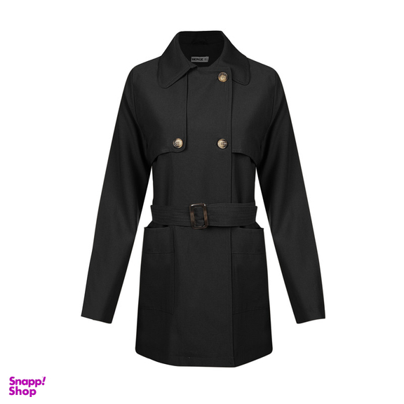 بارانی زنانه سرژه مدل 228150 رنگ مشکی