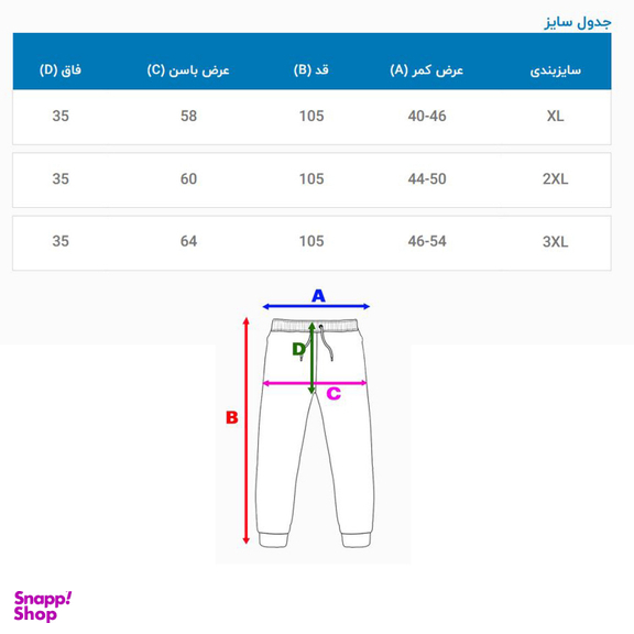 شلوار مردانه مدل بگ استایل رنگ مشکی