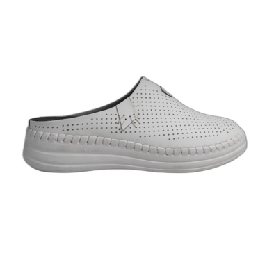 دمپایی طبی زنانه جلو بسته شهرام طب کد 3033 رنگ سفید