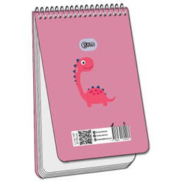 دفترچه یادداشت سیمی 80 برگ دارکوب مدل دایناسور کد 142/۳