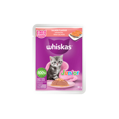 غذای تر بچه گربه ویسکاس طعم ماهی سالامون وزن 80 گرم