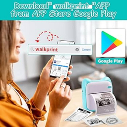 پرینتر لیبل زن ناب سل مدل پرتابل شارژی کد BL-NAAB001111 به همراه سه عدد رول کاغذی