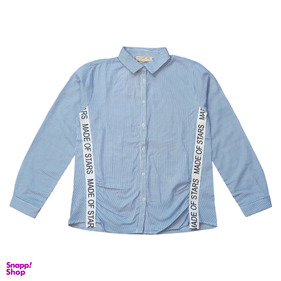 شومیز آستین بلند دخترانه کولزیون مدل راه راه کد 224