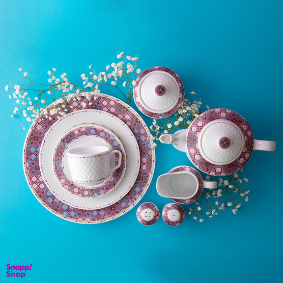 سرویس غذاخوری 102 پارچه چینی زرین ایران مدل رادیانس توسکانی درجه یک