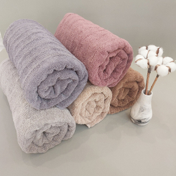 حوله حمام ارغوان مدل موجی سایز 80x140 سانتی‌ متر