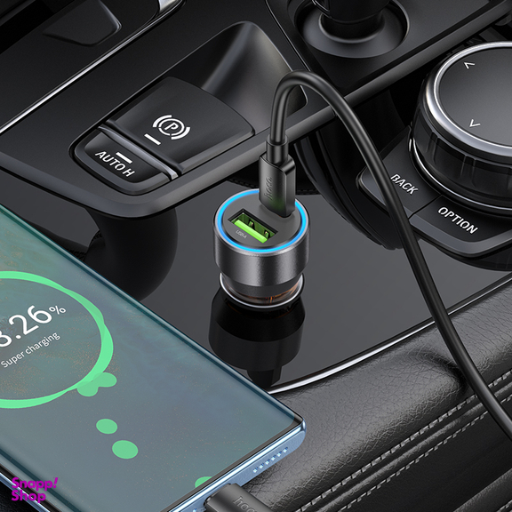 شارژر فندکی 43 وات هوکو مدل NZ12A USB