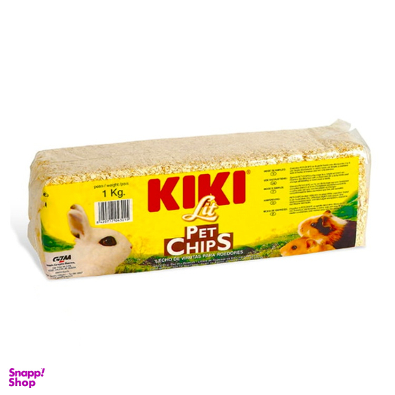 پوشال چیپسی بستر جوندگان کیکی مدل Kiki Lit Pet Chips وزن 1 کیلوگرم