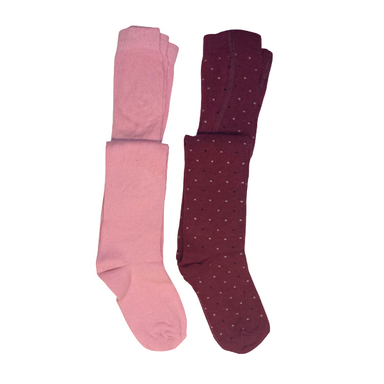 جوراب شلواری دخترانه کولزیون مدل PINK مجموعه 2 عددی