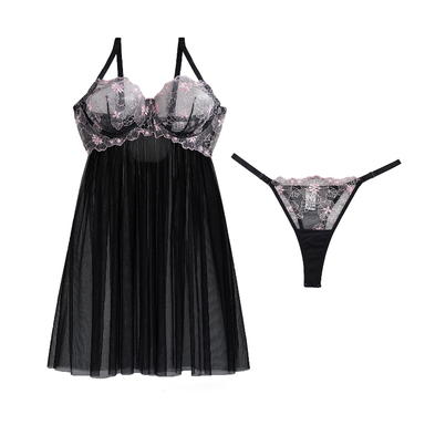 لباس خواب زنانه برتا کد 2200BS رنگ مشکی