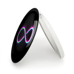 آینه جیبی خندالو طرح عاشقانه مدل تاشو کد 27104